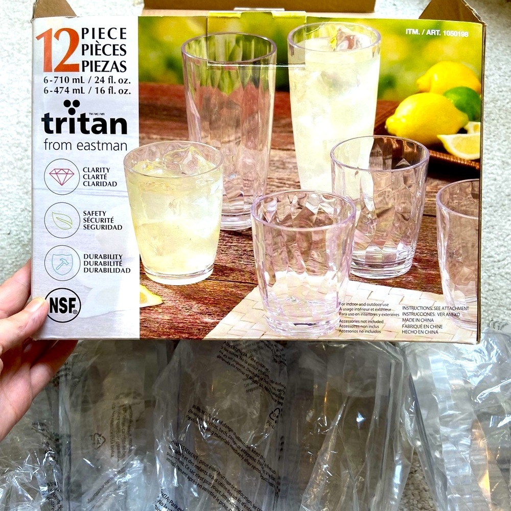 10pc set acrylic tumbler brand new